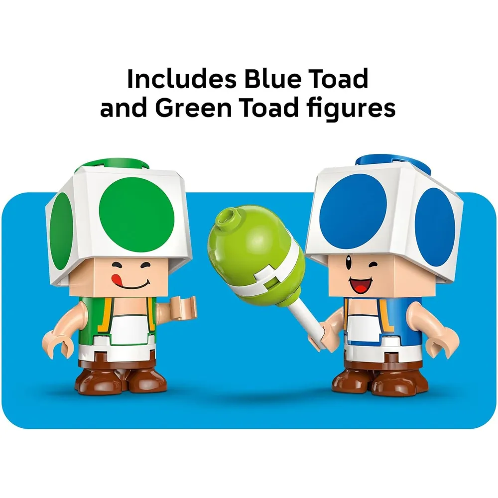 Lego Super Mario Party en casa de Toad, set de construcción con figuras