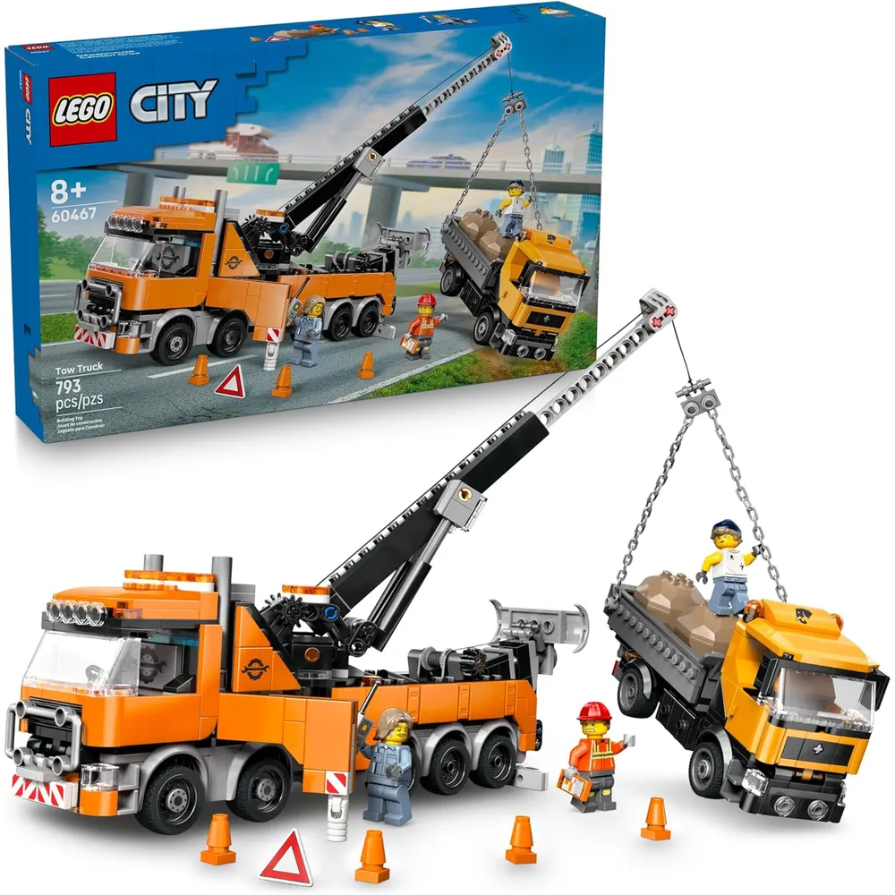 Camión grúa de rescate de gran tonelaje Lego City, set de construcción y simulación