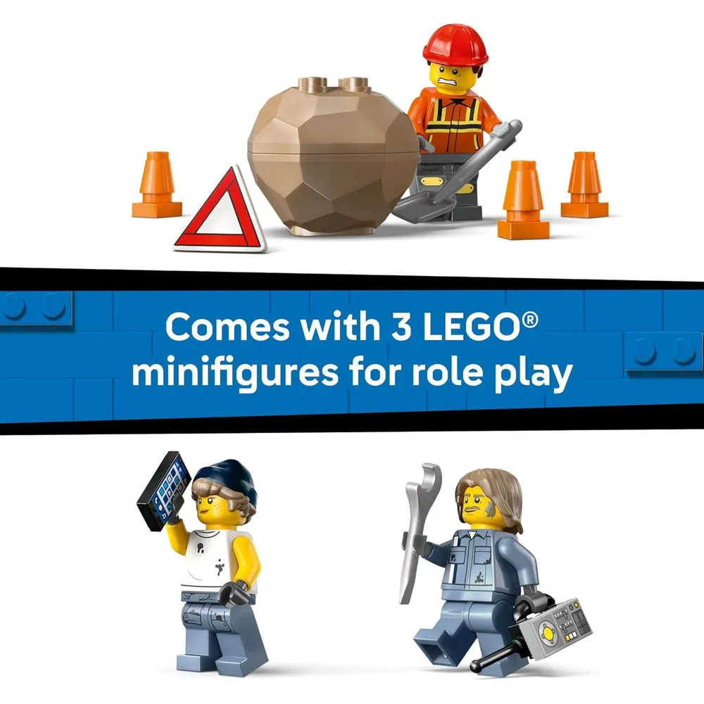 Camión grúa de rescate de gran tonelaje Lego City, set de construcción y simulación