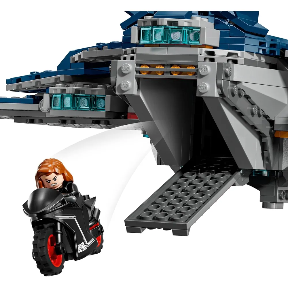 Lego Marvel Vengadores Quinjet de la era de Ultrón, set de construcción con 5 figuras