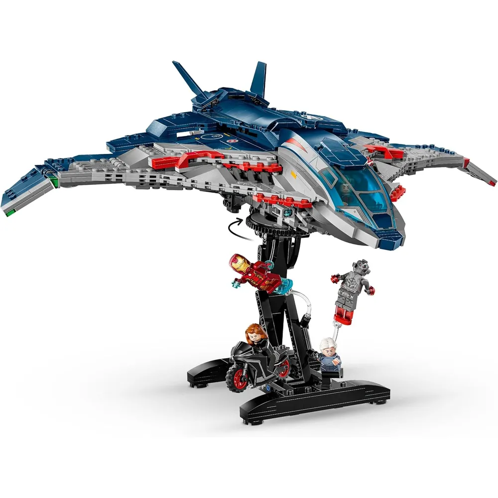 Lego Marvel Vengadores Quinjet de la era de Ultrón, set de construcción con 5 figuras