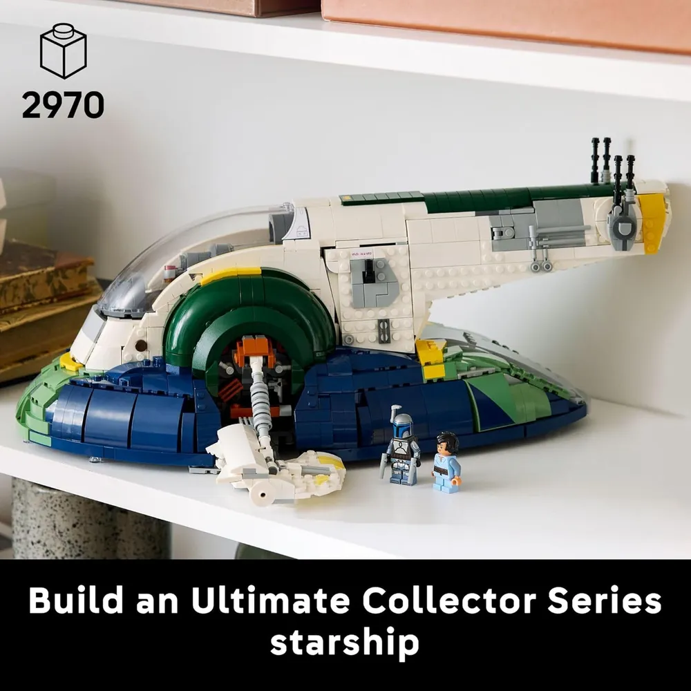 Lego Star Wars Nave espacial clase Firespray de Jango Fett, set de construcción para adultos