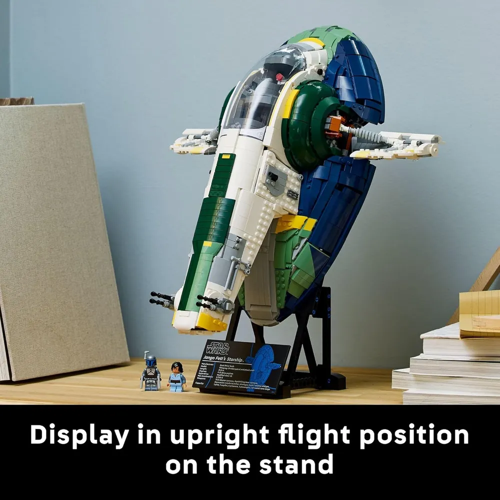 Lego Star Wars Nave espacial clase Firespray de Jango Fett, set de construcción para adultos
