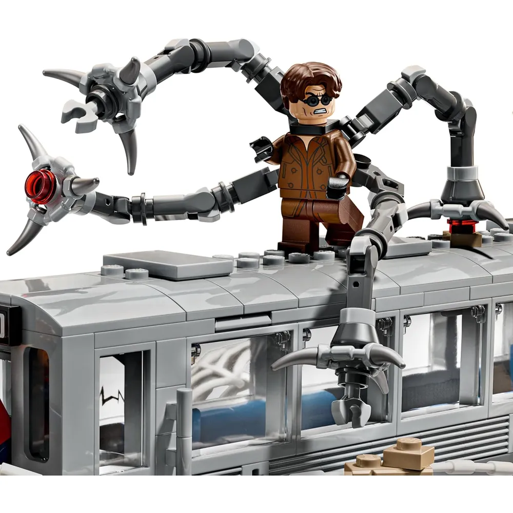 LEGO MARVEL SPIDER-MAN VS DOCTOR OCTOPUS ESCENA DEL METRO CON 4 MINIFIGURAS