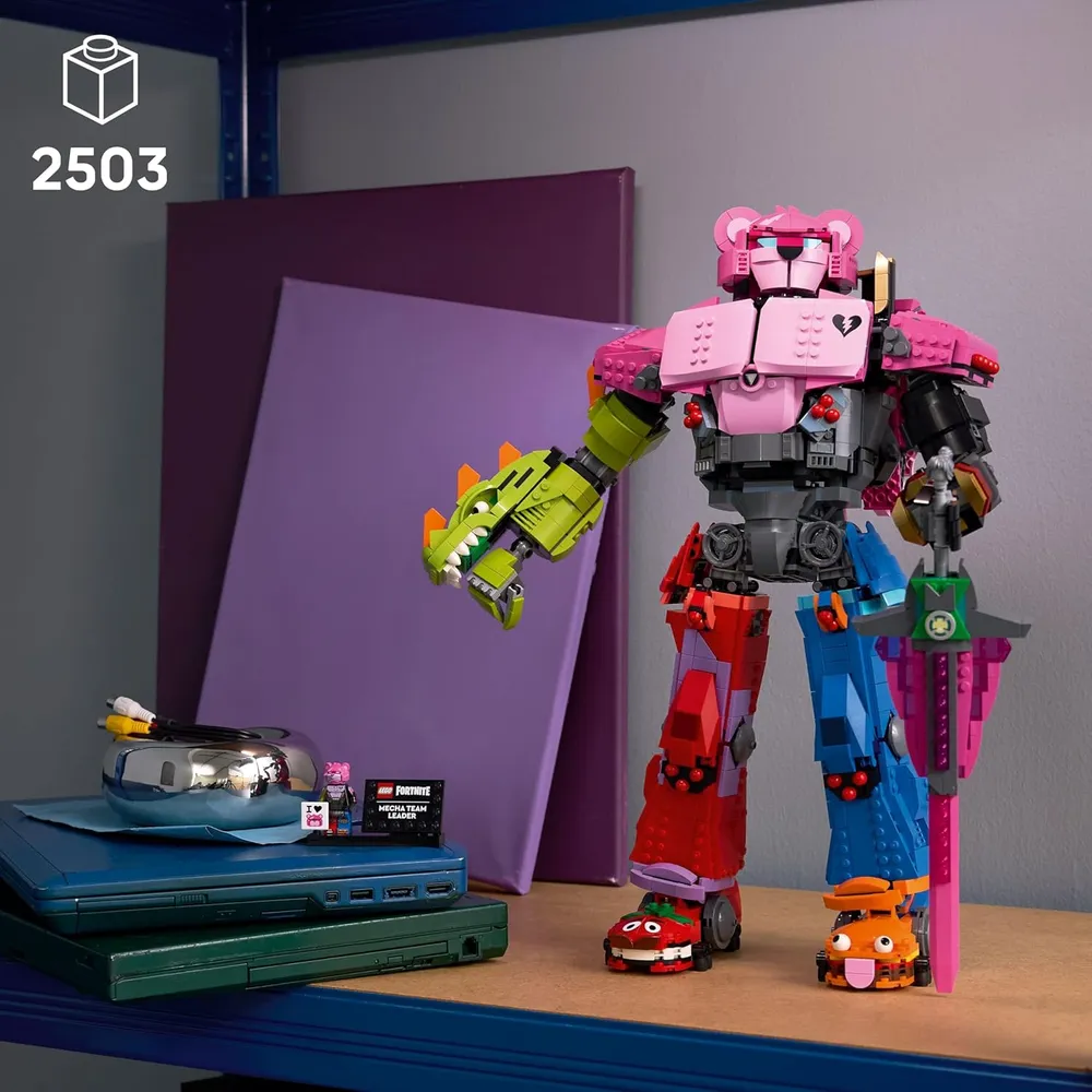 Lego Fortnite Mecha Líder del Equipo, set de construcción coleccionable para fans