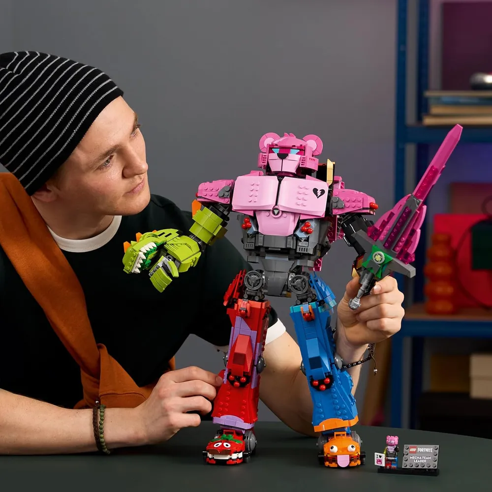 Lego Fortnite Mecha Líder del Equipo, set de construcción coleccionable para fans