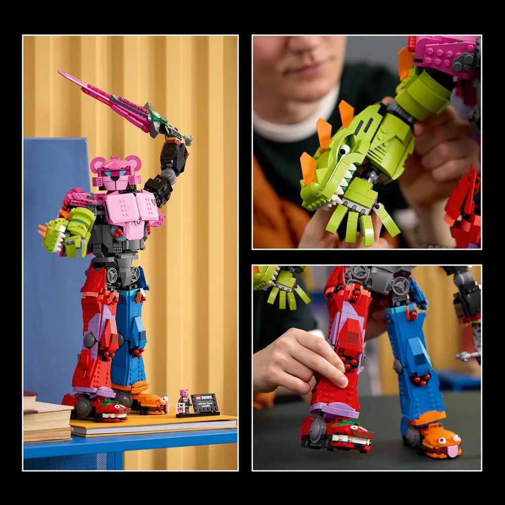 Lego Fortnite Mecha Líder del Equipo, set de construcción coleccionable para fans