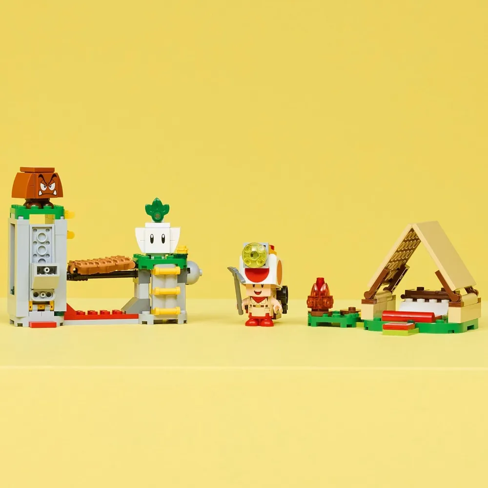Lego Super Mario El campamento del Capitán Toad, set de construcción con figuras