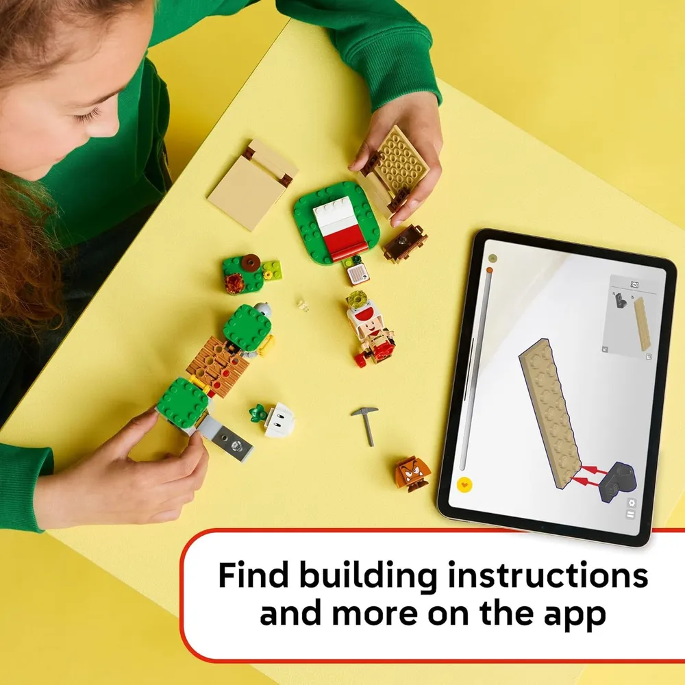 Lego Super Mario El campamento del Capitán Toad, set de construcción con figuras