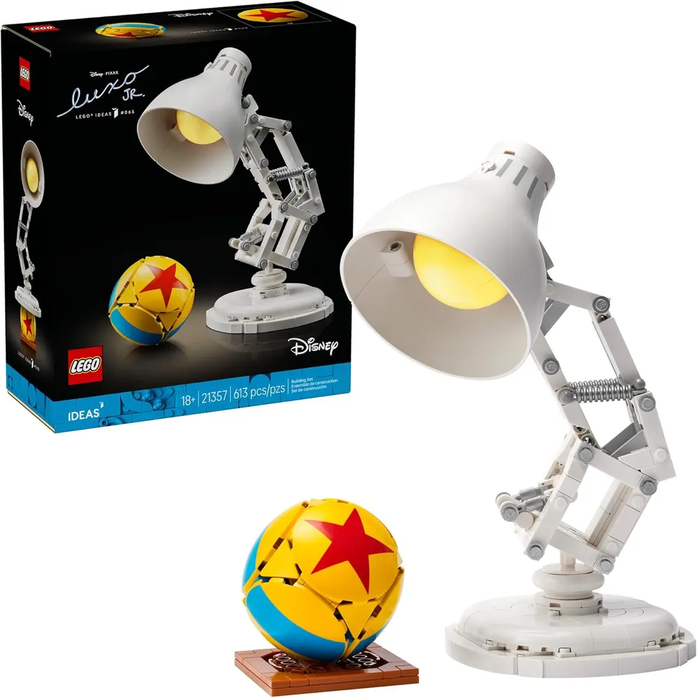 Lego Luxo Jr. Disney Pixar, construcción para adultos, decoración de escritorio