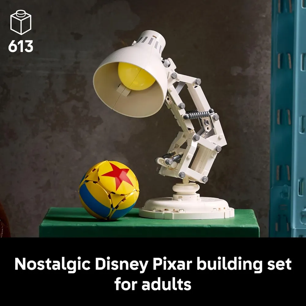 Lego Luxo Jr. Disney Pixar, construcción para adultos, decoración de escritorio