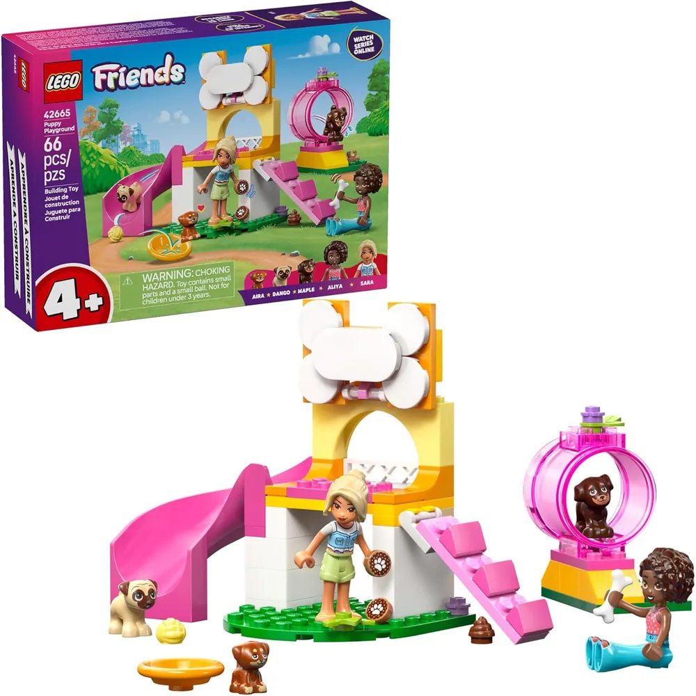 Lego Friends Parque de cachorros, construcción y juego con perros y minimuñecas