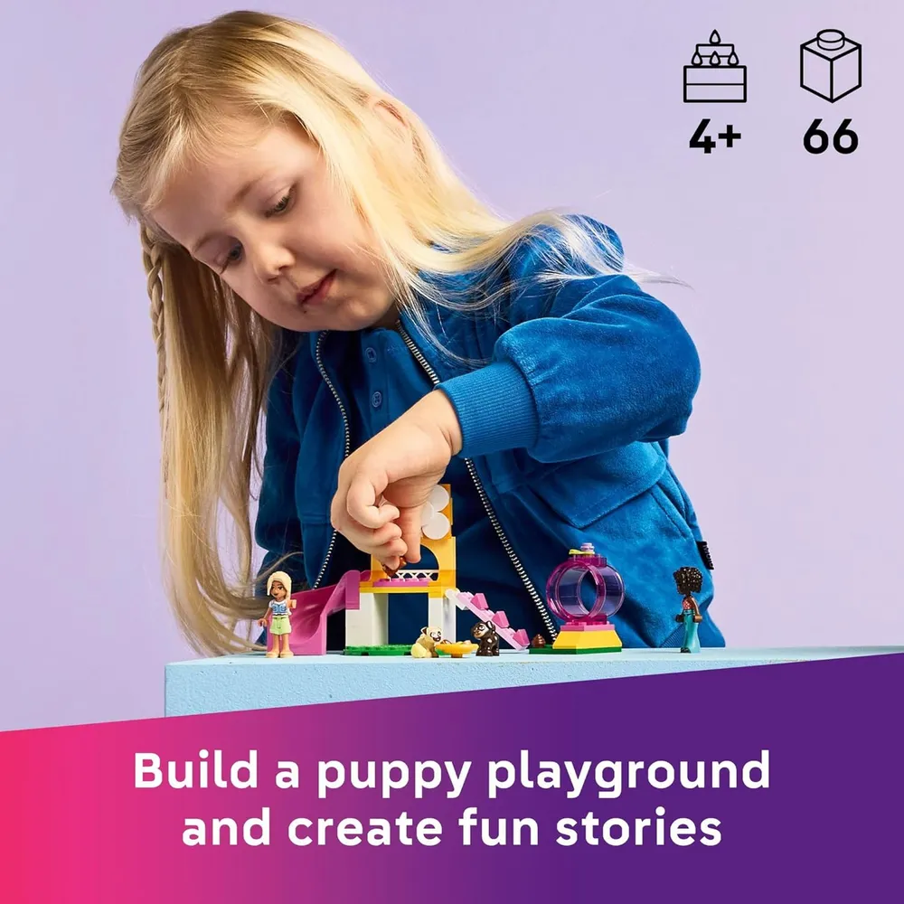 Lego Friends Parque de cachorros, construcción y juego con perros y minimuñecas