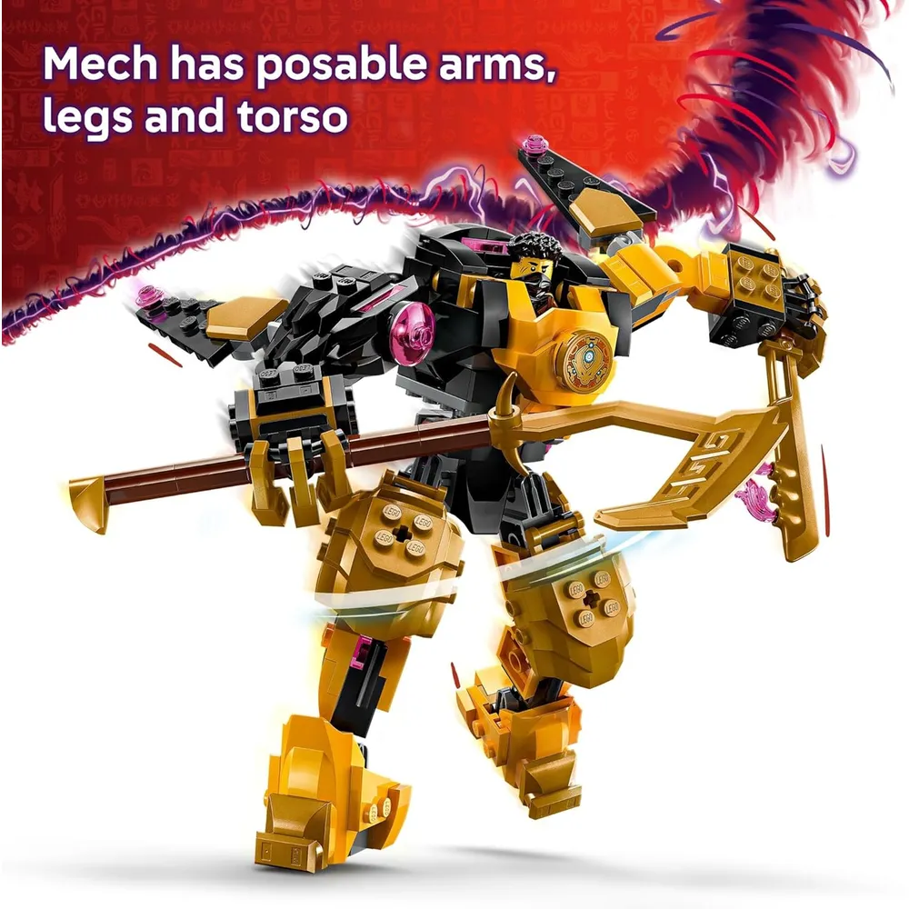 LEGO NINJAGO MECH DE BATALLA SPINJITZU DE ARIN CON MINIFIGURAS