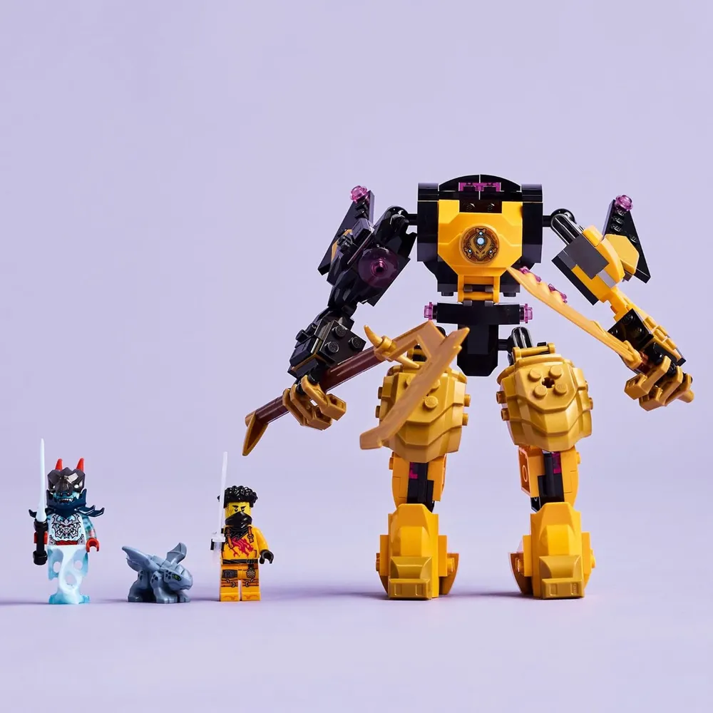 LEGO NINJAGO MECH DE BATALLA SPINJITZU DE ARIN CON MINIFIGURAS