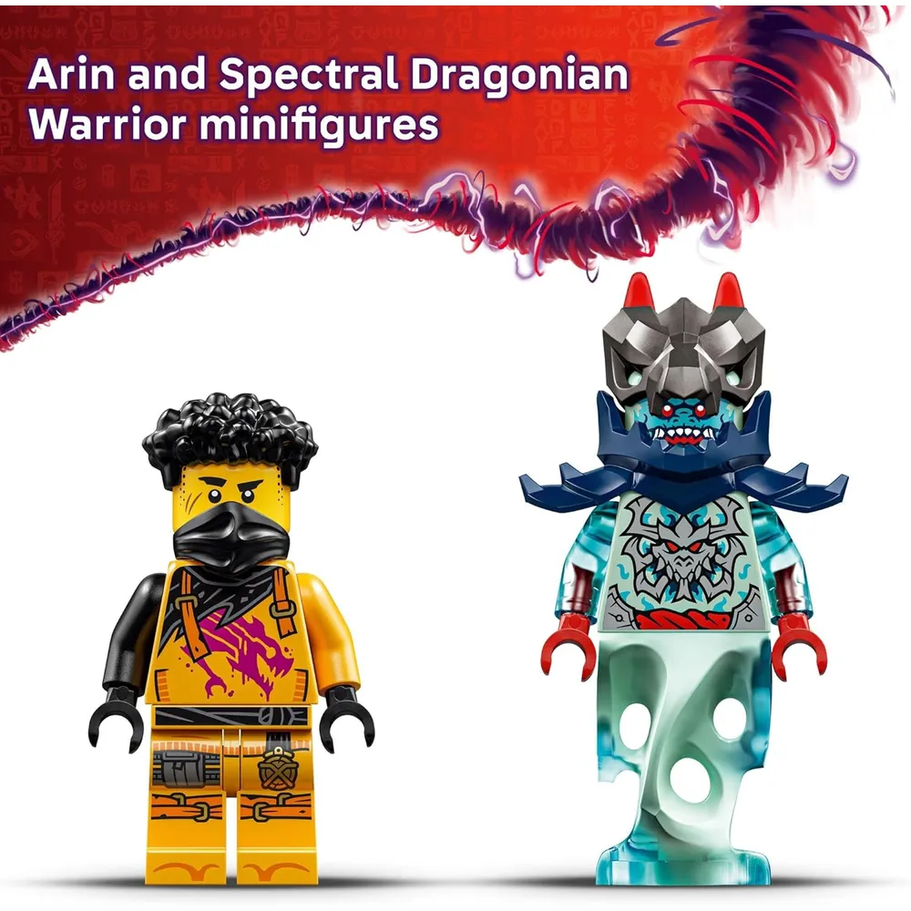 LEGO NINJAGO MECH DE BATALLA SPINJITZU DE ARIN CON MINIFIGURAS