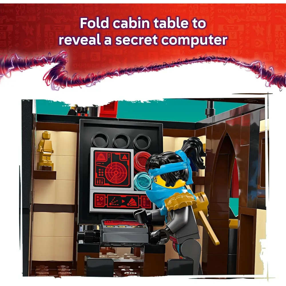 LEGO NINJAGO EL TEMPLO DE LA RECOMPENSA CON BARCO Y 6 MINIFIGURAS