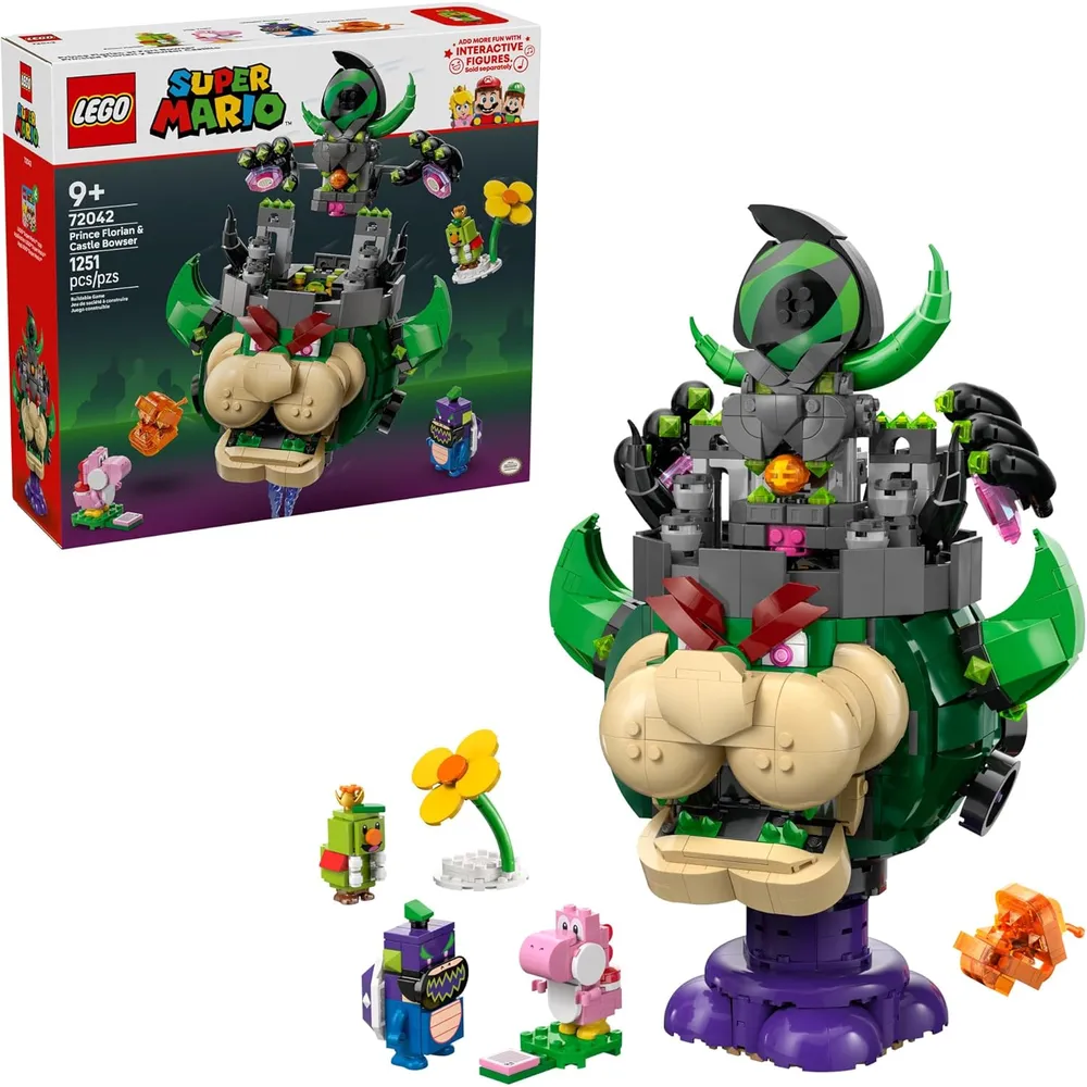 Lego Super Mario Príncipe Florian y Castillo de Bowser, construcción con figuras