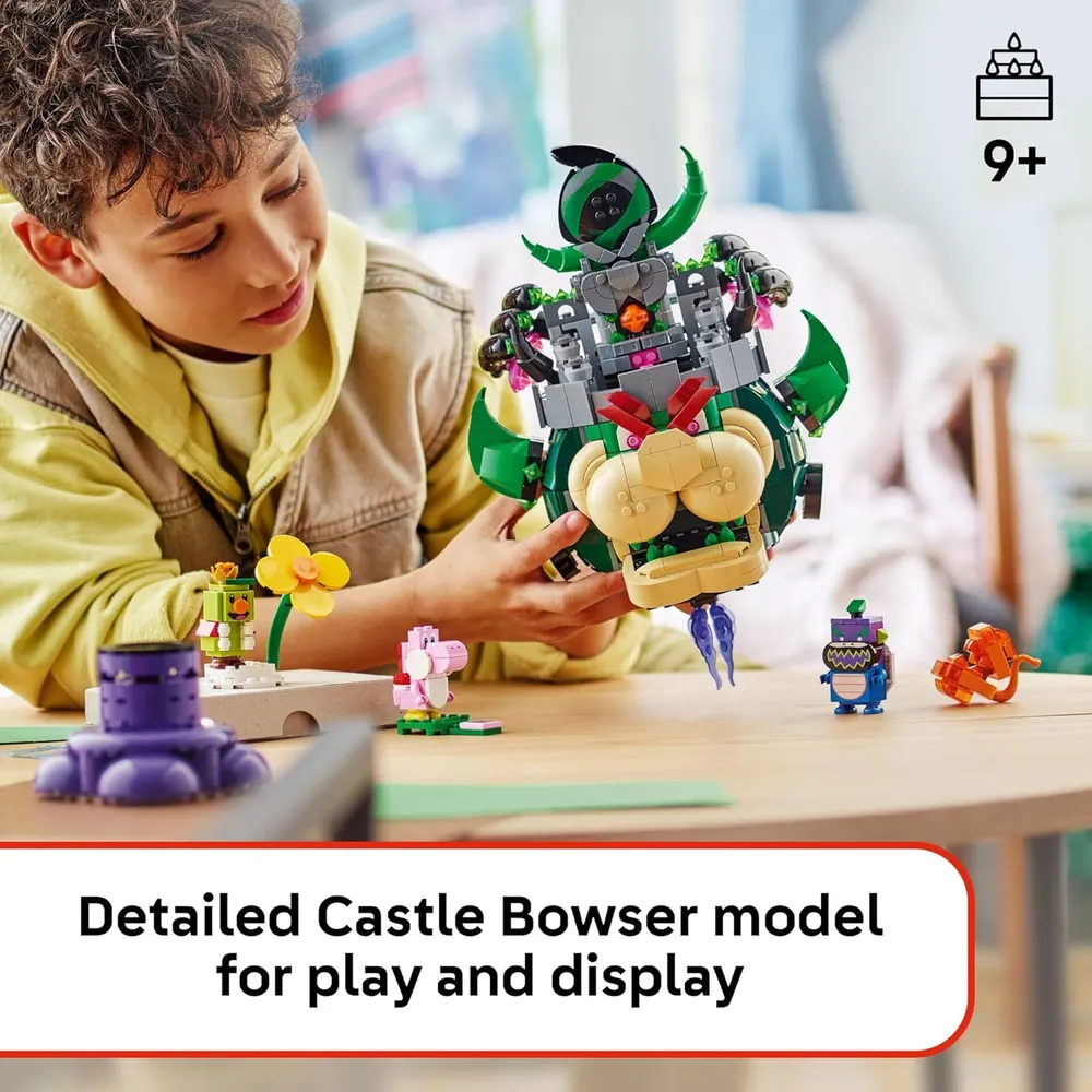 Lego Super Mario Príncipe Florian y Castillo de Bowser, construcción con figuras