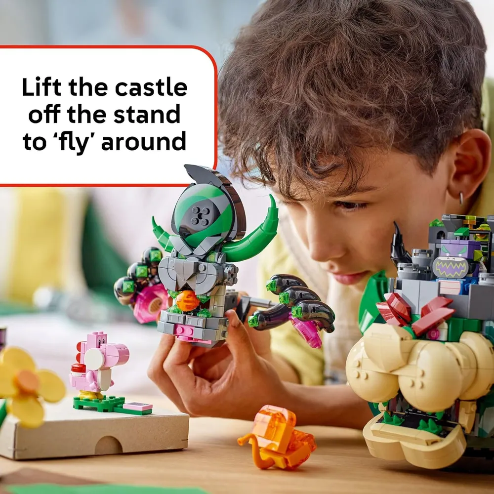 Lego Super Mario Príncipe Florian y Castillo de Bowser, construcción con figuras