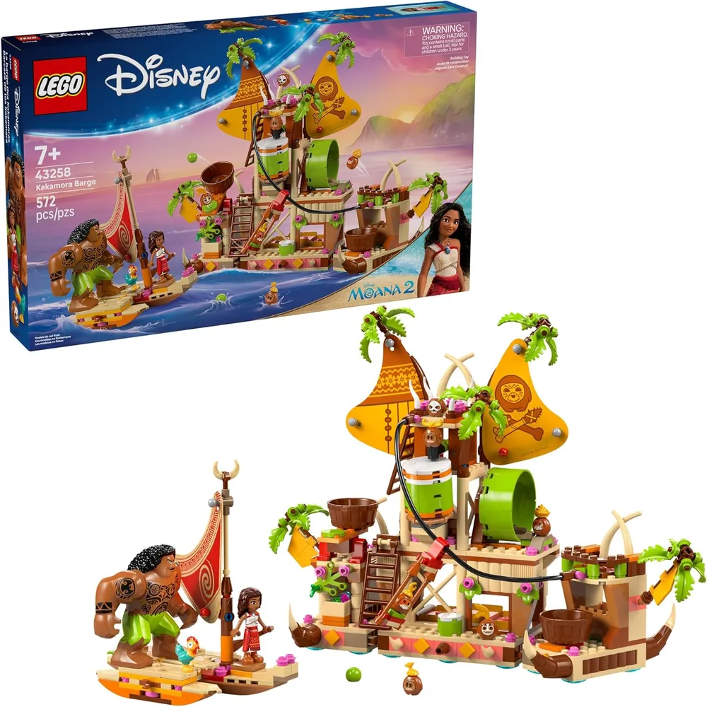Lego Disney Moana Barcaza Kakamora, construcción con 9 personajes