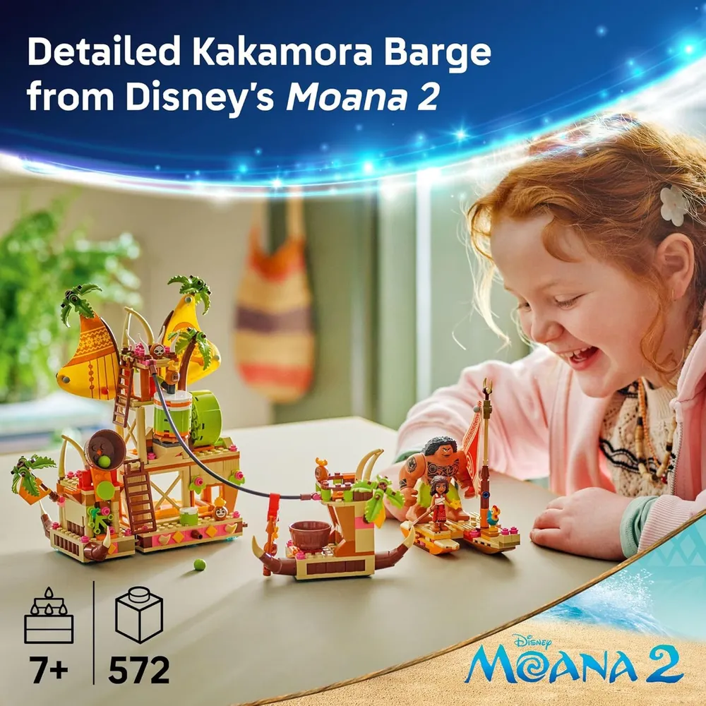 Lego Disney Moana Barcaza Kakamora, construcción con 9 personajes
