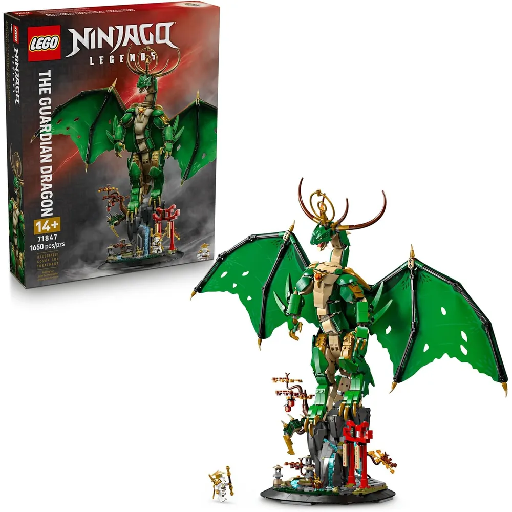 Lego Ninjago El Dragón Guardián, set Legends Monstruosity con minifigura Wu