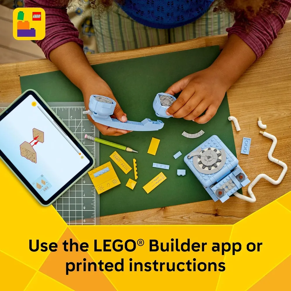Lego Creator Teléfono retro 3 en 1, construcción y decoración para habitación