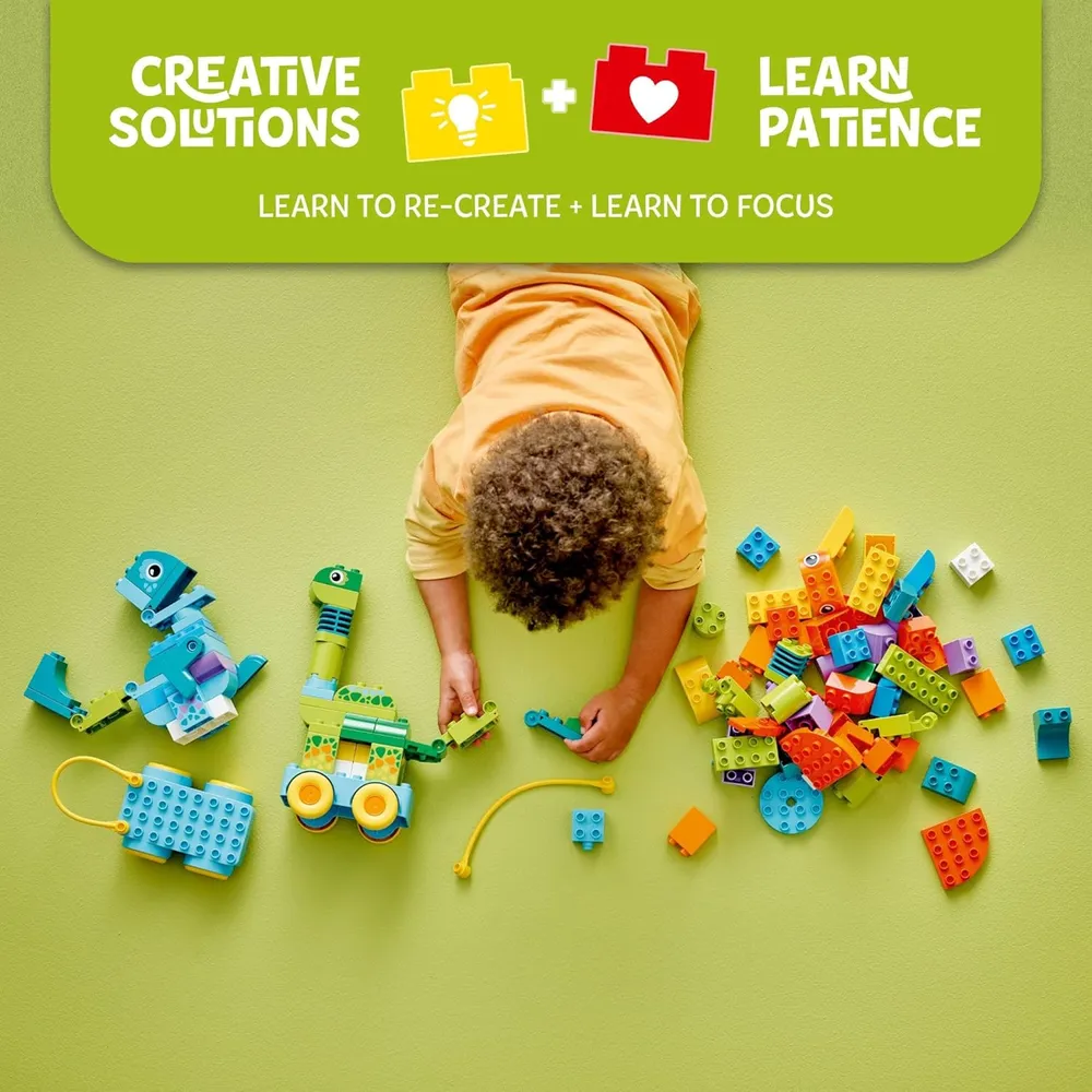 Lego Duplo Town Dinosaurios sobre ruedas, juego educativo y construcción