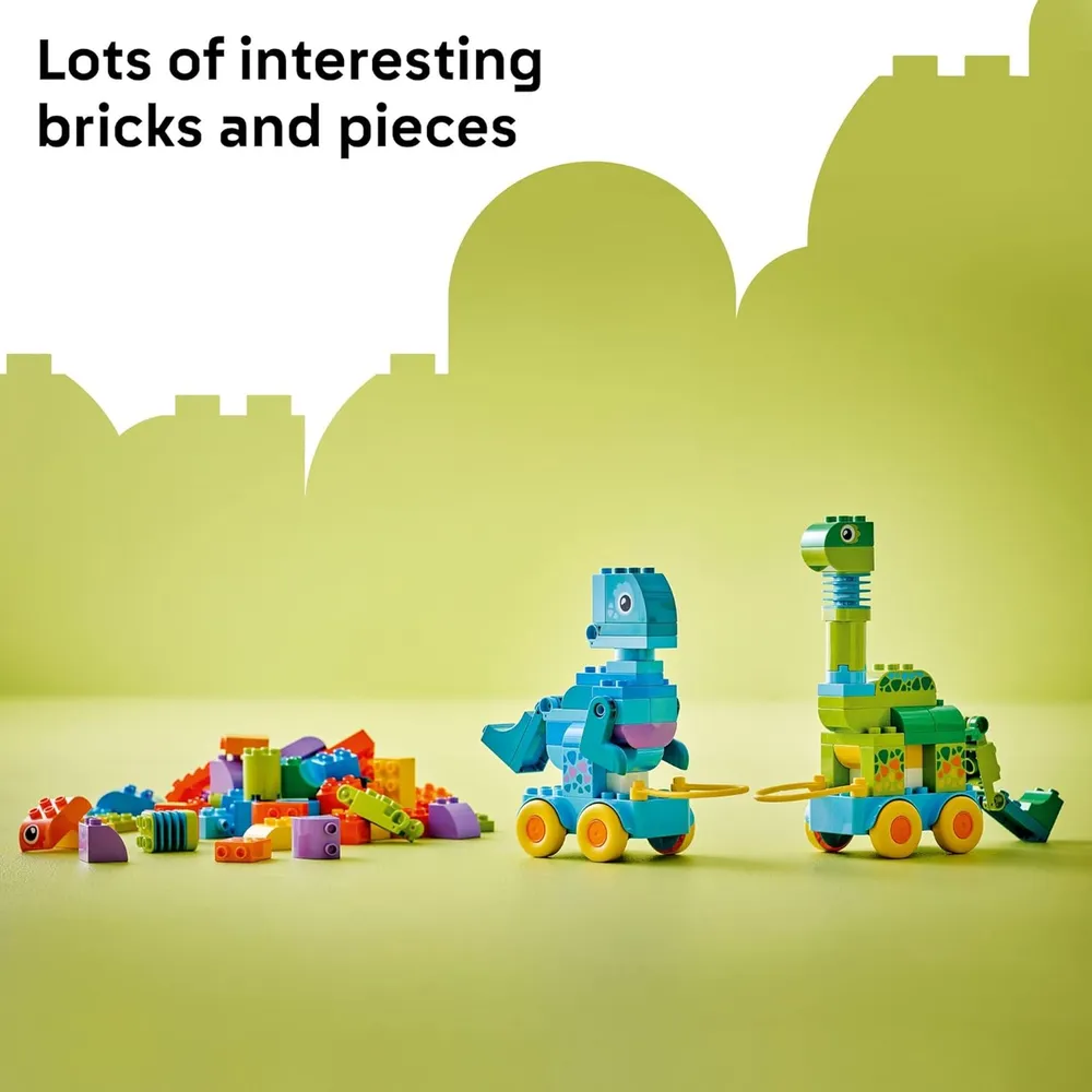 Lego Duplo Town Dinosaurios sobre ruedas, juego educativo y construcción