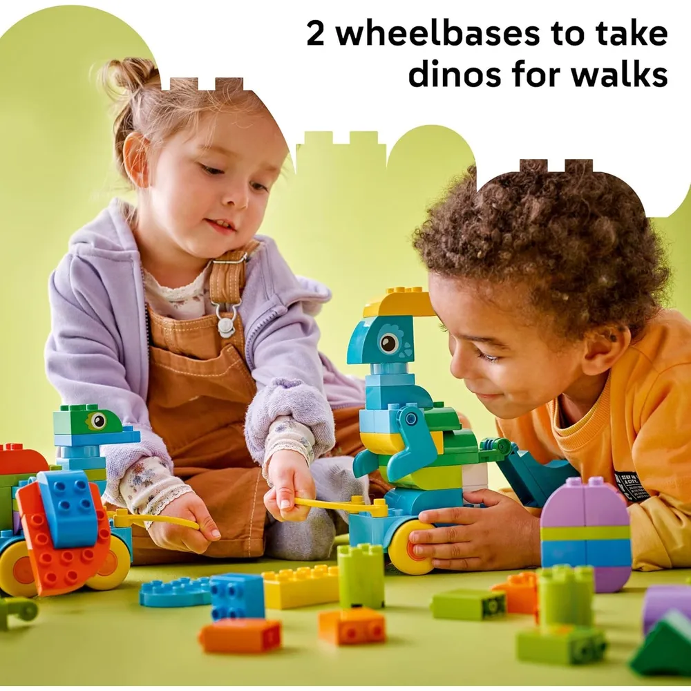Lego Duplo Town Dinosaurios sobre ruedas, juego educativo y construcción