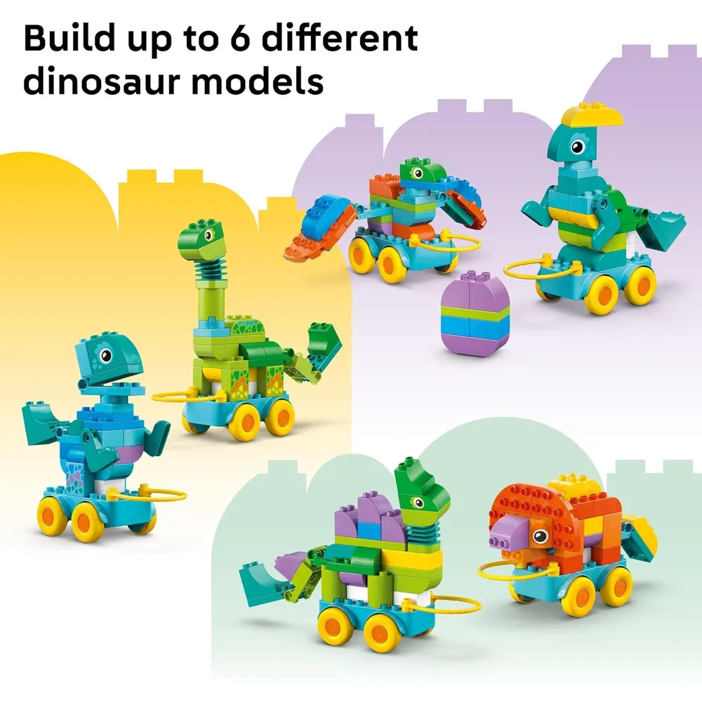 Lego Duplo Town Dinosaurios sobre ruedas, juego educativo y construcción