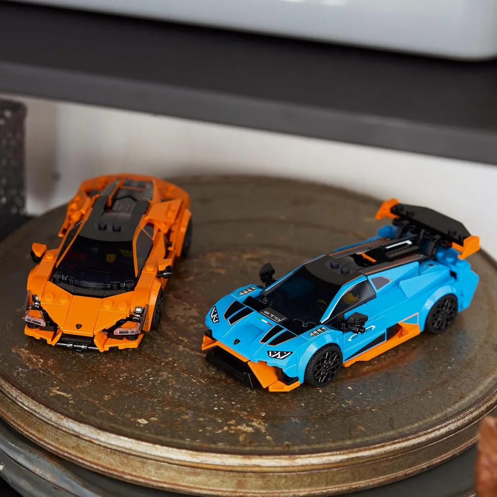 Lego Speed Champions Lamborghini Revuelto y Huracán STO, coche de juguete