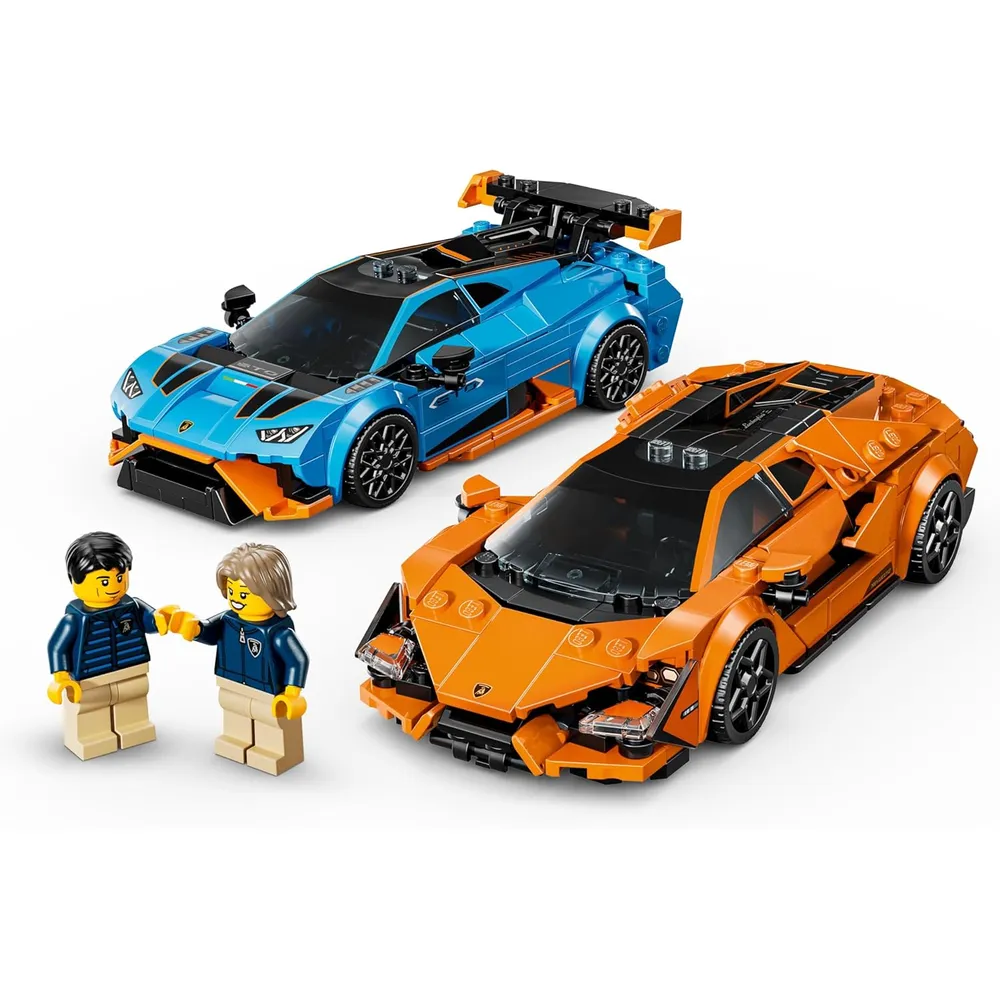Lego Speed Champions Lamborghini Revuelto y Huracán STO, coche de juguete