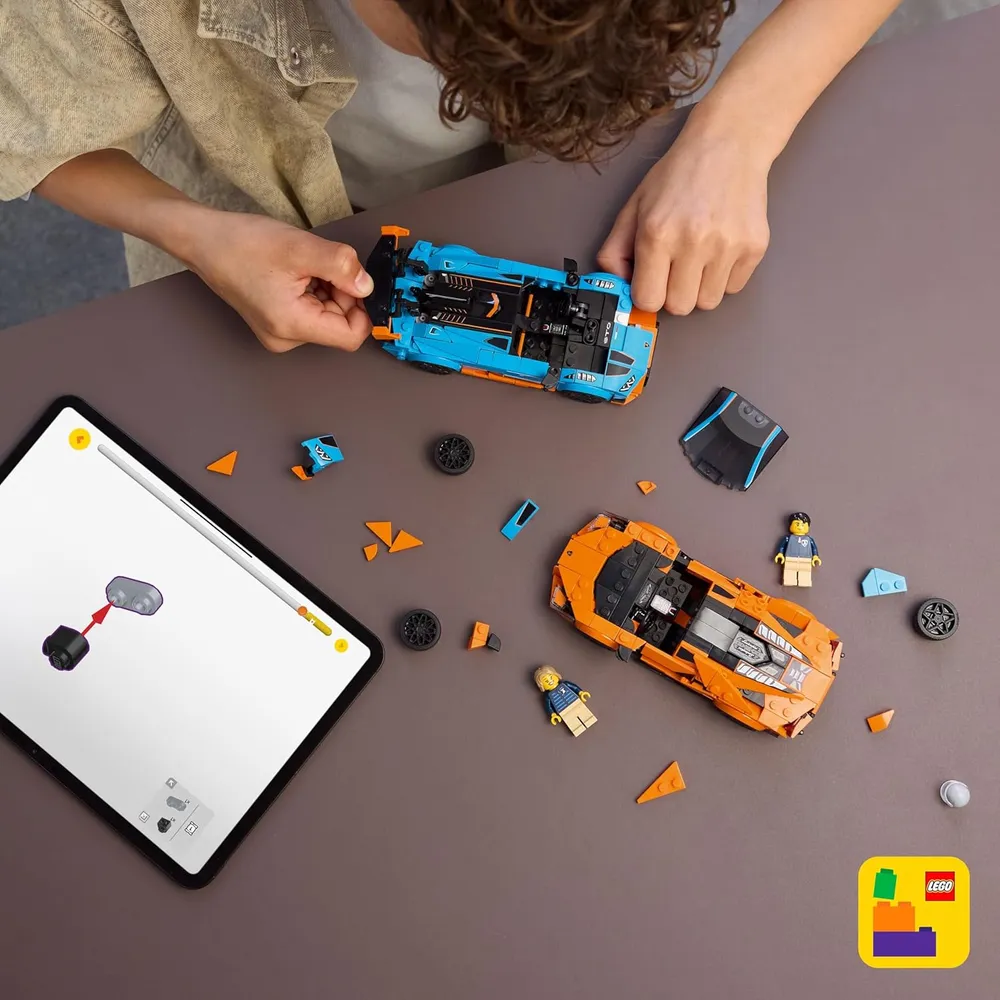 Lego Speed Champions Lamborghini Revuelto y Huracán STO, coche de juguete