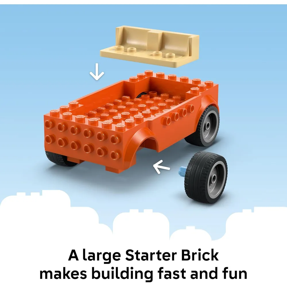 LEGO BLUEY PLAYA Y VIAJE FAMILIAR EN COCHE
