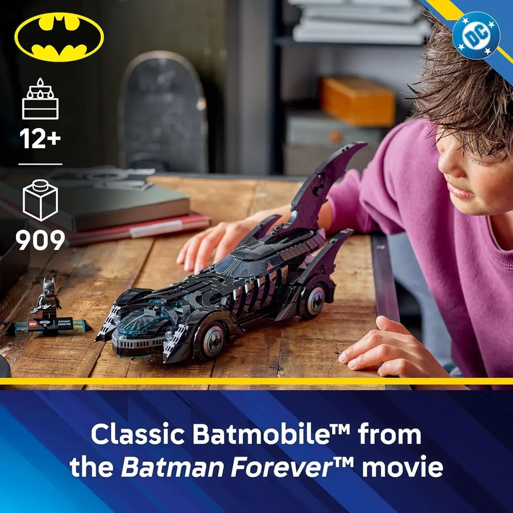 Lego DC Batman Batmóvil Forever, juguete de construcción con minifigura