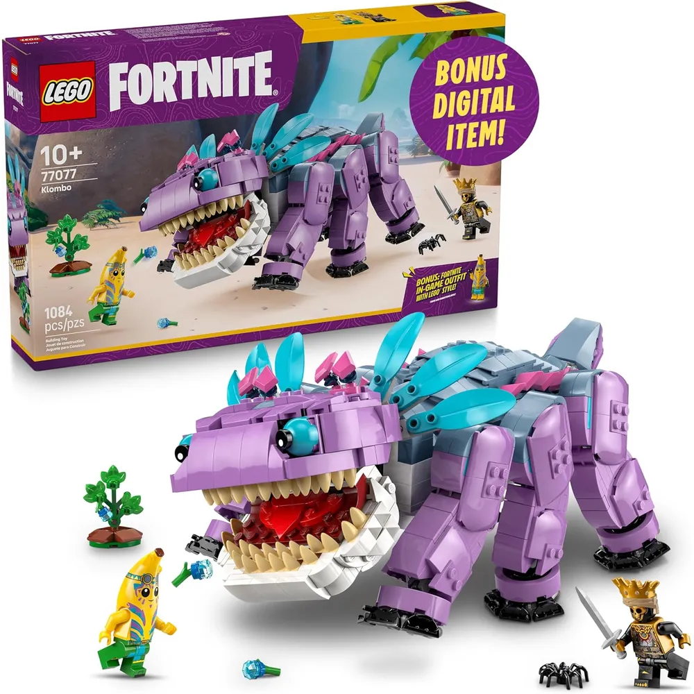 Lego Fortnite Klombo, set de construcción con Peely y Oro