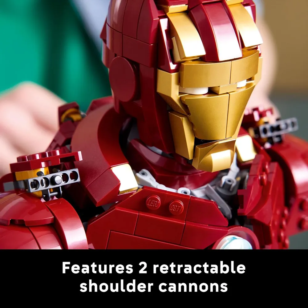 Lego Marvel Iron Man MK4, kit de construcción coleccionable con minifigura