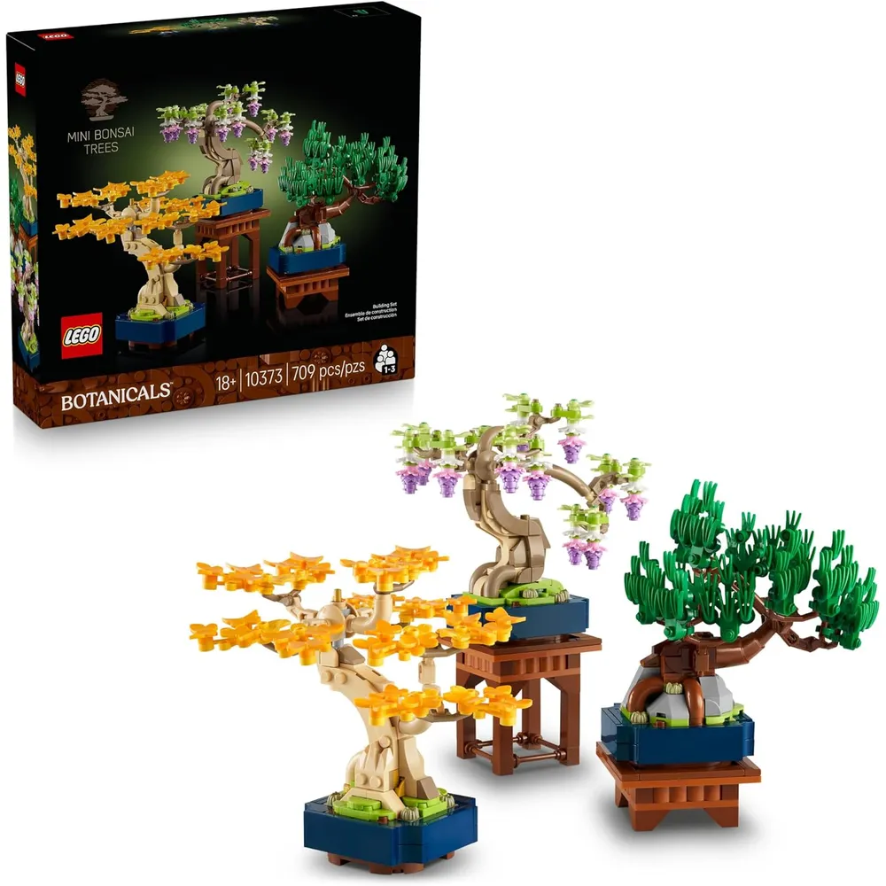Lego Botanicals Mini Bonsáis, construcción y decoración DIY para adultos