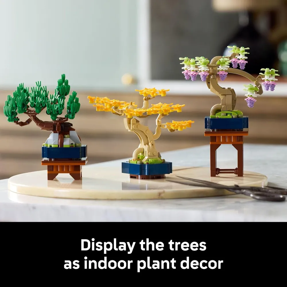 Lego Botanicals Mini Bonsáis, construcción y decoración DIY para adultos