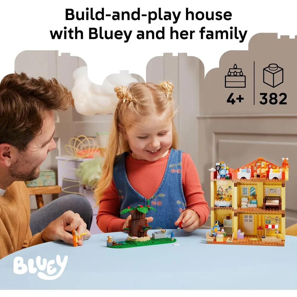 LEGO BLUEY CASA DE LA FAMILIA CON 5 PERSONAJES
