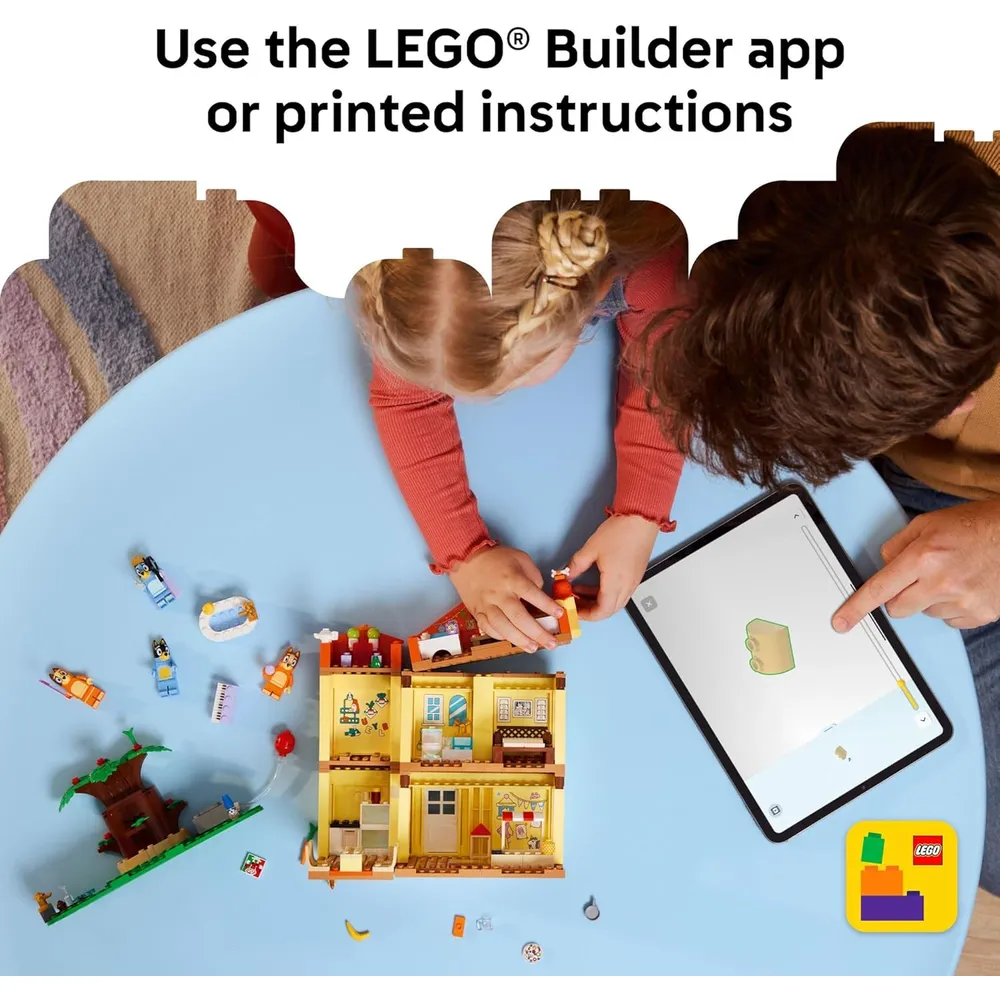 LEGO BLUEY CASA DE LA FAMILIA CON 5 PERSONAJES