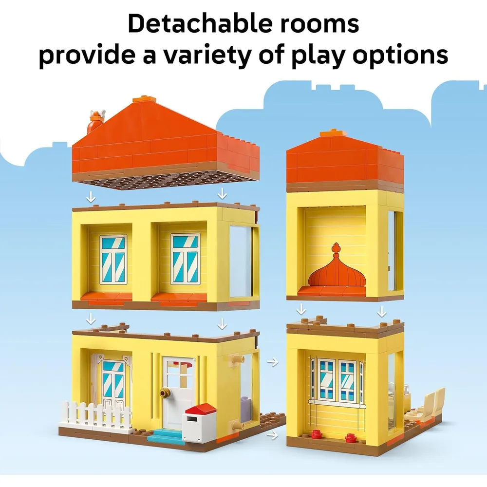 LEGO BLUEY CASA DE LA FAMILIA CON 5 PERSONAJES