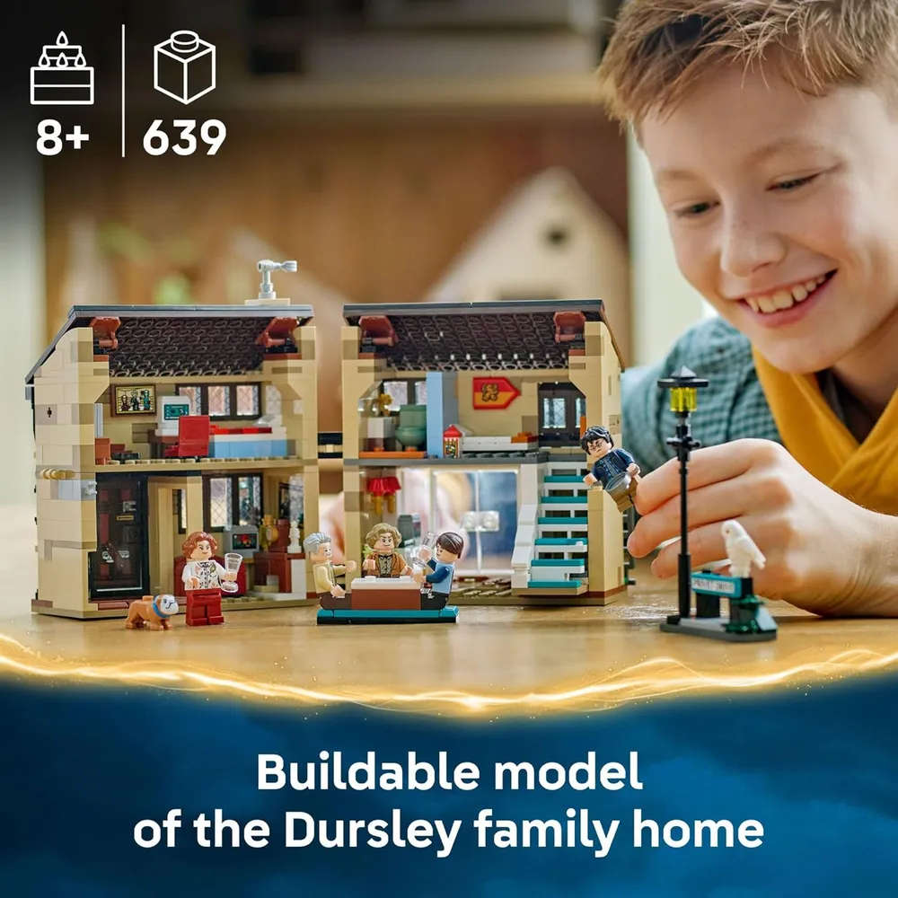 Lego Harry Potter Privet Drive, construcción y rincón de lectura con minifigura