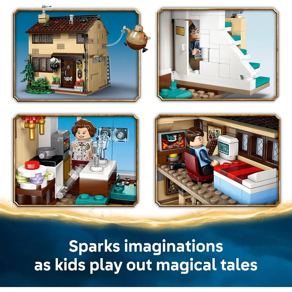 Lego Harry Potter Privet Drive, construcción y rincón de lectura con minifigura