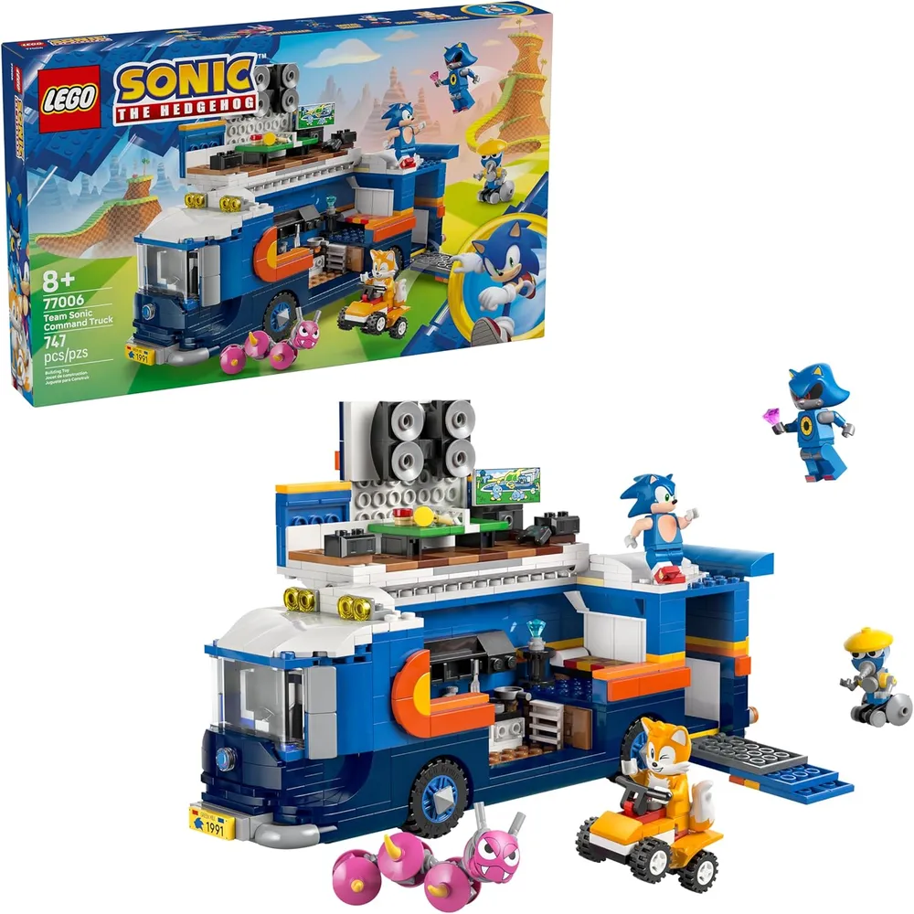 LEGO SONIC TEAM CAMIÓN DE MANDO CON 5 FIGURAS
