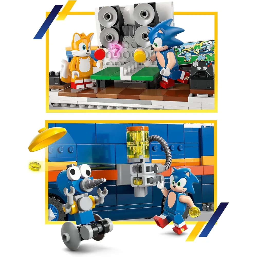 LEGO SONIC TEAM CAMIÓN DE MANDO CON 5 FIGURAS