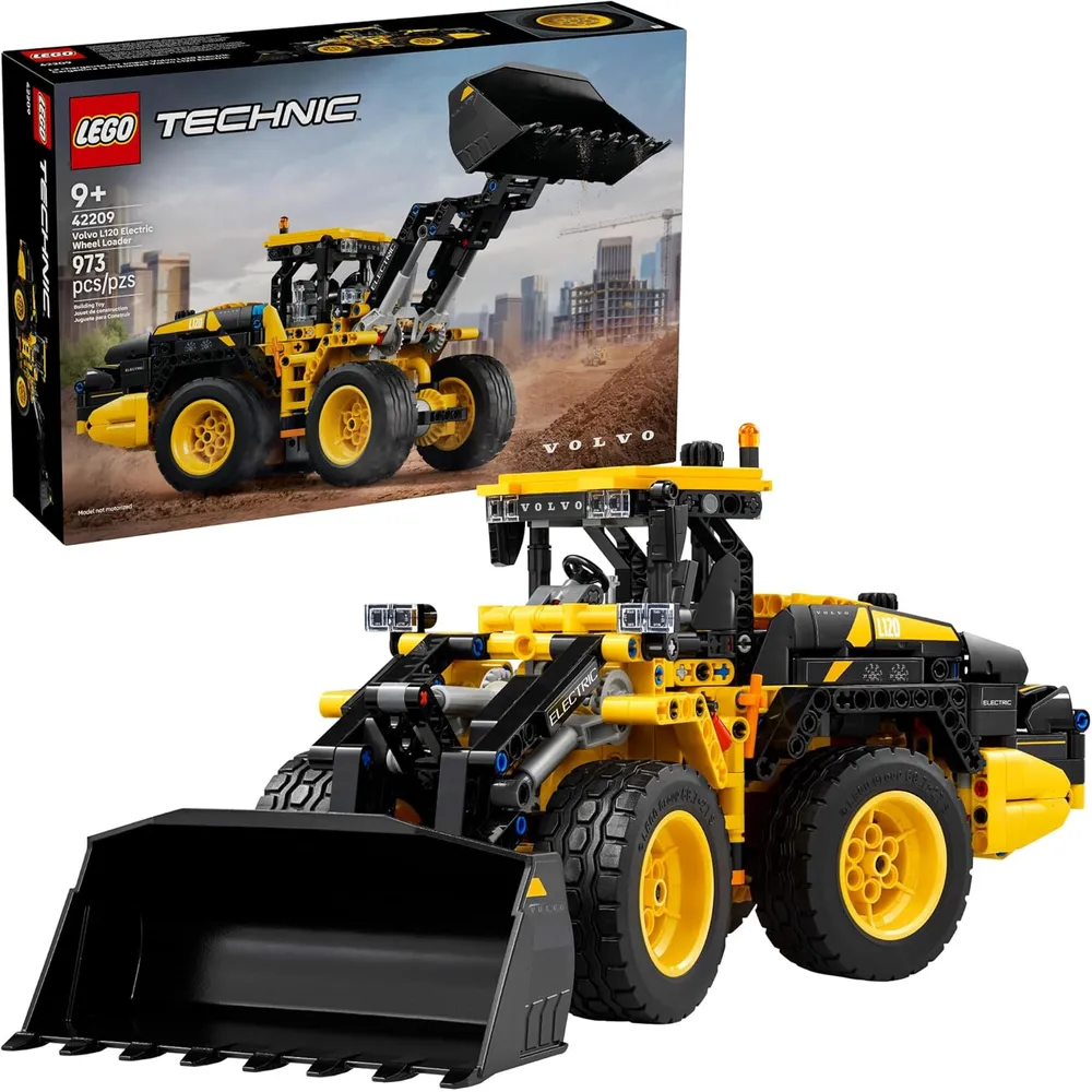 Lego Technic Volvo L120, cargadora eléctrica de ruedas para niños