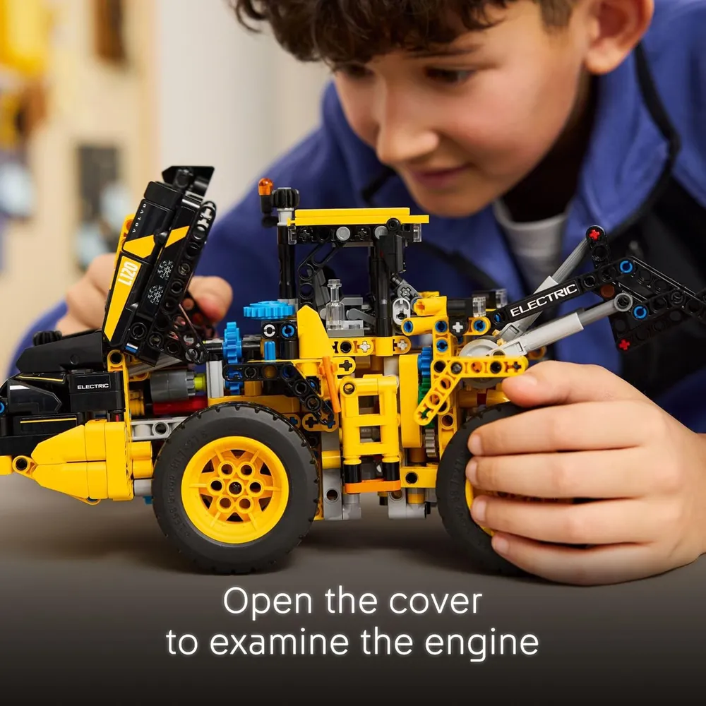 Lego Technic Volvo L120, cargadora eléctrica de ruedas para niños